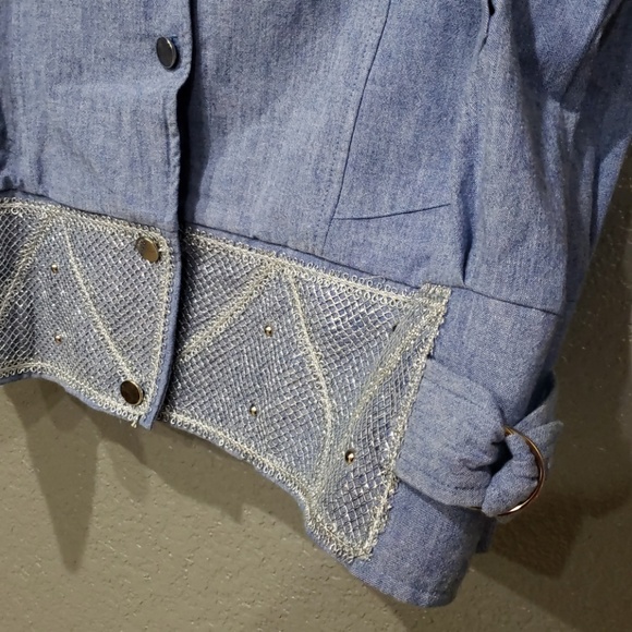 Or-Lee vintage chambray 2piece tank top and jacket - Picture 6 of 8